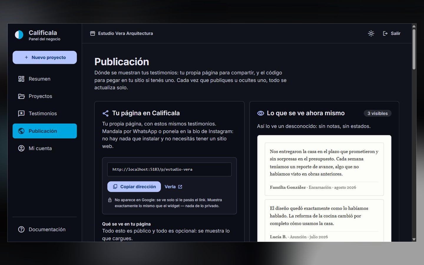 Calificala — imagen 2